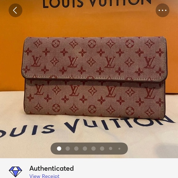 Louis Vuitton Handbags - Auth Louis Vuitton Mini Lin Wallet Monogram Cerise Long International Poruto